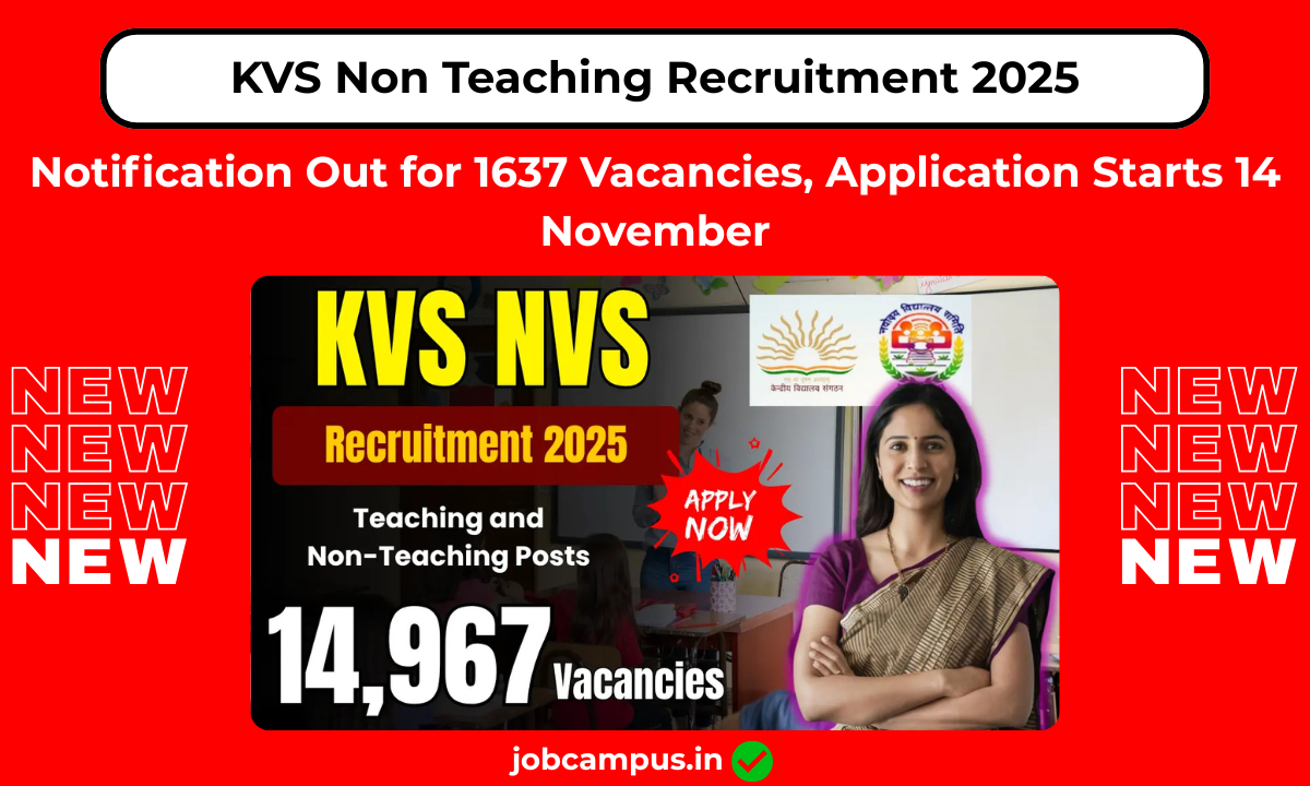 KVS Non Teaching Recruitment 2025
